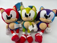 Sonic The Hedgehog - SEGA - Sonic Plüschtier 30 cm, Sonic Kuscheltier (Sonic Rainbow rot)