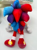 Sonic The Hedgehog - SEGA - Sonic Plüschtier 30 cm, Sonic Kuscheltier (Sonic Rainbow rot)