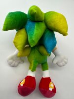 Sonic The Hedgehog - SEGA - Sonic Plüschtier 30 cm, Sonic Kuscheltier (Sonic Rainbow grün)