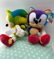 Sonic The Hedgehog - SEGA - Sonic Plüschtier 30 cm, Sonic Kuscheltier (Sonic Rainbow blau)