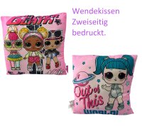 LOL Suprise Kissen Dekokissen 40 x 40 cm Rosa Kinderkissen L.O.L. SUPRISE!