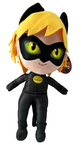 Miraculous Ladybug Cat Noir Plagg Tikki  Kwami Lifesize Plagg Kuscheltier Plüsch Plüschtier (Miraculous Cat Noir 35 cm)