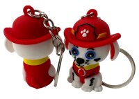 Soma Schlüsselanhänger Mini Anhänger Geschenk Cartoon Schlüsselanhänger Silikon Schlüsselanhänger für Handyhülle Charme Rucksack Geschenk (Paw Patrol Marshall)