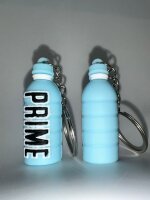 Soma Schlüsselanhänger Mini Anhänger Geschenk Cartoon Schlüsselanhänger Silikon Schlüsselanhänger für Handyhülle Charme Rucksack Geschenk (Fitness Drink Flasche blau)