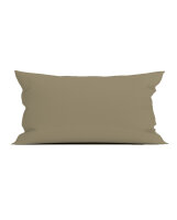 Yellow Perkal Percale Kissenbezug 40x80 Safari Sand Uni...