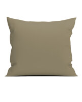 Yellow Perkal Percale Kissenbezug 80x80 Safari Sand Uni...