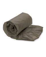 Yellow Perkal Percale Spannbetttuch 90x200+40 cm, Pine Taupe Uni Pine-Taupe 1 Spannbetttuch