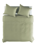 Yellow Perkal Percale Bettwäsche 135 Silent Green Uni Silent-Green 1 Bettbezug 135x200cm + 1 Kissenbezug 80x80cm