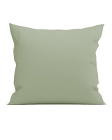 Yellow Perkal Percale Kissenbezug 80x80 Silent Green Uni...