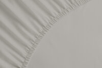 Yellow Perkal Percale Spannbetttuch 140x200+40 cm, Tender Grey Uni Tender-Grey 1 Spannbetttuch