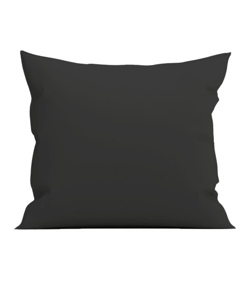 Yellow Perkal Percale Kissenbezug 80x80 Volcano Black Uni Volcano-Black