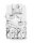Zo!Home Mako Satin Taleen Bettwäsche 155 White Flowers White 1 Bettbezug 155x220cm + 1 Kissenbezug 80x80cm