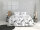 Zo!Home Mako Satin Taleen Bettwäsche 155 White Flowers White 1 Bettbezug 155x220cm + 1 Kissenbezug 80x80cm
