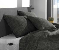 Zo!Home  Lino Kissenbezug 40x80 Midnight Black Uni...