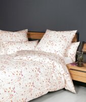 Janine Mako-Satin Bettwäsche 135X200,80x80 2 teilig  MILANO 45076-1-500 ibisrose beere naturell