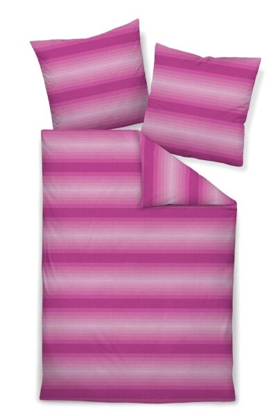 Janine Interlock-Jersey Bettwäsche 135X200,80x80 2 teilig  CARMEN S 55075-01-500 viva magenta