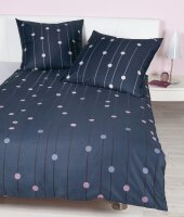 Janine Mako-Satin Bettwäsche 155X220,80x80 2 teilig...