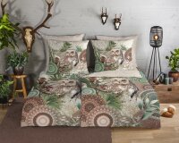 HIP Biber Bettwäsche 200 X 200 cm + 2 x 80 X 80 cm...
