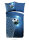 Pure Renforcé  Bettwäsche 135 X 200 cm + 1 x 80 X 80 cm Fans blau