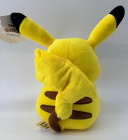 Pokemon Kuscheltier Pokemon Pikachu Plüschtier XXL 25 cm Stofftier Anime Kawaii Plush Stofftier Cute Plushie Halloween Weihnachten Geschenke für Kinder (Pikachu Augen auf)