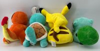 Pokemon Kuscheltier Pokemon Pikachu Plüschtier XXL 25 cm Stofftier Anime Kawaii Plush Stofftier Cute Plushie Halloween Weihnachten Geschenke für Kinder (Pikachu Augen auf)