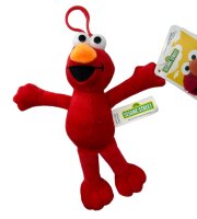 Soma Sesamstrasse Kuscheltier Plüsch Figur 20 cm Plüschtier Stofftier kuschelweich ab den ersten Lebensmonaten geeignet als Geschenk (Elmo Rot 20 cm)