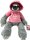 Faultier Kuscheltier XXL 40 cm Faultier Plüschtier Anime Kawaii Plush Stofftier Cute Plushies Plüschtiere Plushie Halloween Weihnachten Geschenke für Kinder (Faultier grau 40 cm rosa Love You)