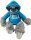 Soma Faultier Kuscheltier XXL 40 cm Faultier Plüschtier Anime Kawaii Plush Stofftier Cute Plushies Plüschtiere Plushie Halloween Weihnachten Geschenke für Kinder (Faultier grau 40 cm blau)