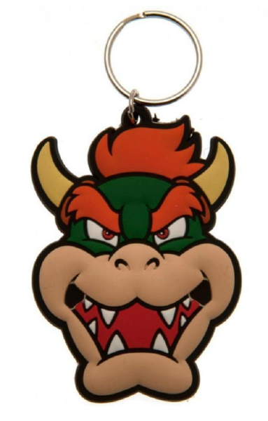 Schlüsselanhänger Super Mario Mini Anhänger 6 cm Geschenk Cartoon Schlüsselanhänger Silikon Schlüsselanhänger für Handyhülle Charme Rucksack Geschenk Bowser