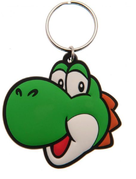 Schlüsselanhänger Super Mario Mini Anhänger 6 cm Geschenk Cartoon Schlüsselanhänger Silikon Schlüsselanhänger für Handyhülle Charme Rucksack Geschenk Yoshi