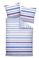 Janine Mako-Satin Bettwäsche 240x220+2x80x80 3 teilig  J. D. 87094-05-633 perlblau