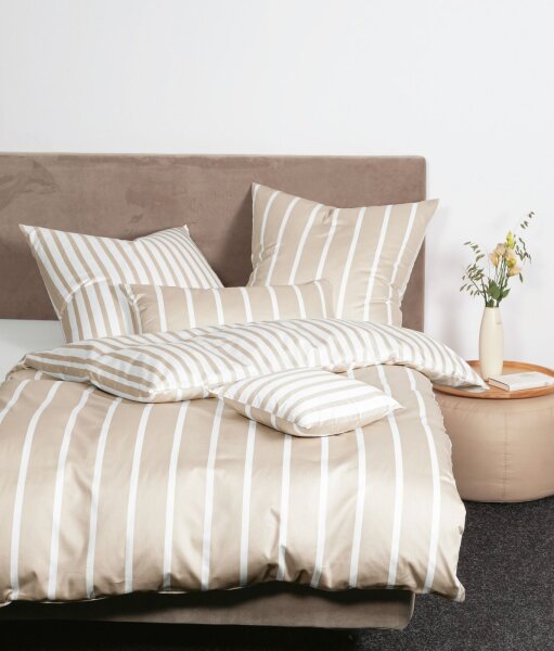 Janine Mako-Satin Bettwäsche 200X200+2x80x80 1 teilig  modernclassic 39028-37-620 weiss