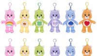 Glücksbärchi Kuscheltier Care Bears Plüsch Plüschfigur Teddybär Stofftier Glücksbärchen für Kinder Geheimnis Bärchi braun Bagclip 14 cm