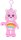 Glücksbärchi Kuscheltier Care Bears Plüsch Plüschfigur Teddybär Stofftier Glücksbärchen für Kinder Hurra Bärchi pink Bagclip 14 cm