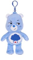 Glücksbärchi Kuscheltier Care Bears Plüsch Plüschfigur Teddybär Stofftier Glücksbärchen für Kinder Brumm Bärchi blau Bagclip 14 cm