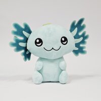 Axolotl Kuscheltier Echse Molch Figur Plüsch 12 cm Püsch türkis