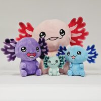 Axolotl Kuscheltier Echse Molch Figur Plüsch 12 cm Püsch türkis