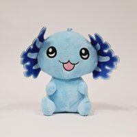 Axolotl Kuscheltier Echse Molch Figur Plüsch 12 cm Püsch blau