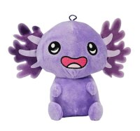 Axolotl Kuscheltier Echse Molch Figur Plüsch 12 cm Plüsch lila