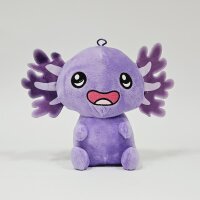 Axolotl Kuscheltier Echse Molch Figur Plüsch 12 cm Plüsch lila