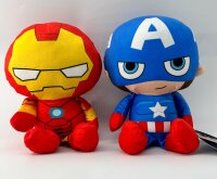 Reversible Rainbow Kuscheltier Wende Plüschtier groß 30 cm doppelseitiger Flip Spielzeug Geschenkidee Marvel Wende Kuscheltier 30 cm Captain America Ironman