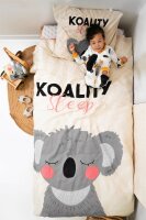 Little Monster Renforcé Bettwäsche 135x200 cm Koality Sleep Sand