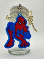 Schlüsselanhänger  Mini Anhänger Geschenk Cartoon Schlüsselanhänger Silikon Schlüsselanhänger für Handyhülle Charme Rucksack Geschenk Schlüsselanhänger Marvel Spiderman