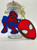 Schlüsselanhänger  Mini Anhänger Geschenk Cartoon Schlüsselanhänger Silikon Schlüsselanhänger für Handyhülle Charme Rucksack Geschenk Schlüsselanhänger Marvel Spiderman