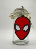 Schlüsselanhänger  Mini Anhänger Geschenk Cartoon Schlüsselanhänger Silikon Schlüsselanhänger für Handyhülle Charme Rucksack Geschenk Schlüsselanhänger Marvel Spiderman Kopf