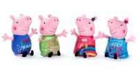 Peppa Pig blau Kuscheltier Peppa Wutz Plüschtier XXL 30 cm Stofftier Anime Kawaii Plush Stofftier Cute Plushie Halloween Weihnachten Geschenke für Kinder Peppa Wutz Dinos Make blau