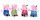 Peppa Pig blau Kuscheltier Peppa Wutz Plüschtier XXL 30 cm Stofftier Anime Kawaii Plush Stofftier Cute Plushie Halloween Weihnachten Geschenke für Kinder Peppa Wutz Dinos Make blau