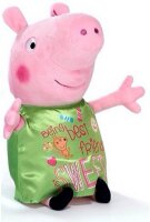 Peppa Pig grün Kuscheltier Peppa Wutz Plüschtier XXL 30 cm Stofftier Anime Kawaii Plush Stofftier Cute Plushie Halloween Weihnachten Geschenke für Kinder Peppa Wutz being best Friend grün