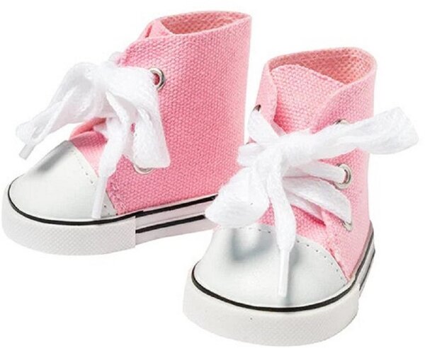 Puppenschuhe Chucks rosa Puppenbekleidung für Puppe 43 cm