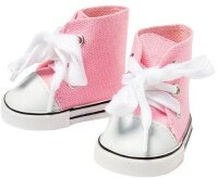 Puppenschuhe Chucks rosa Puppenbekleidung für Puppe 43 cm